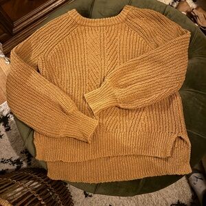 Cozy Tan Knit Sweater